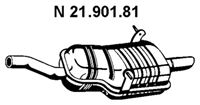 Tłumik końcowy e46 - bmw e90 - e91